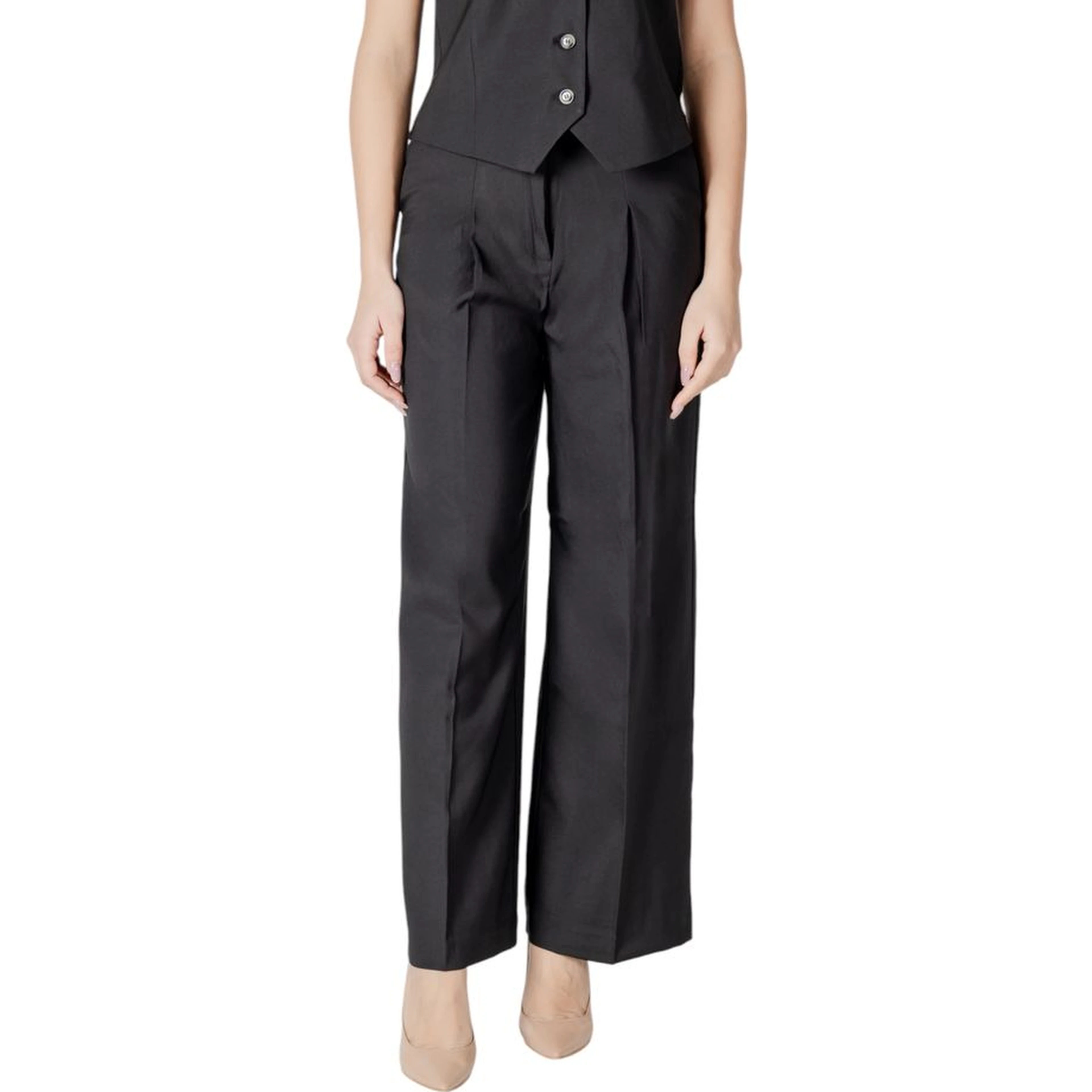 Black Polyester Pant