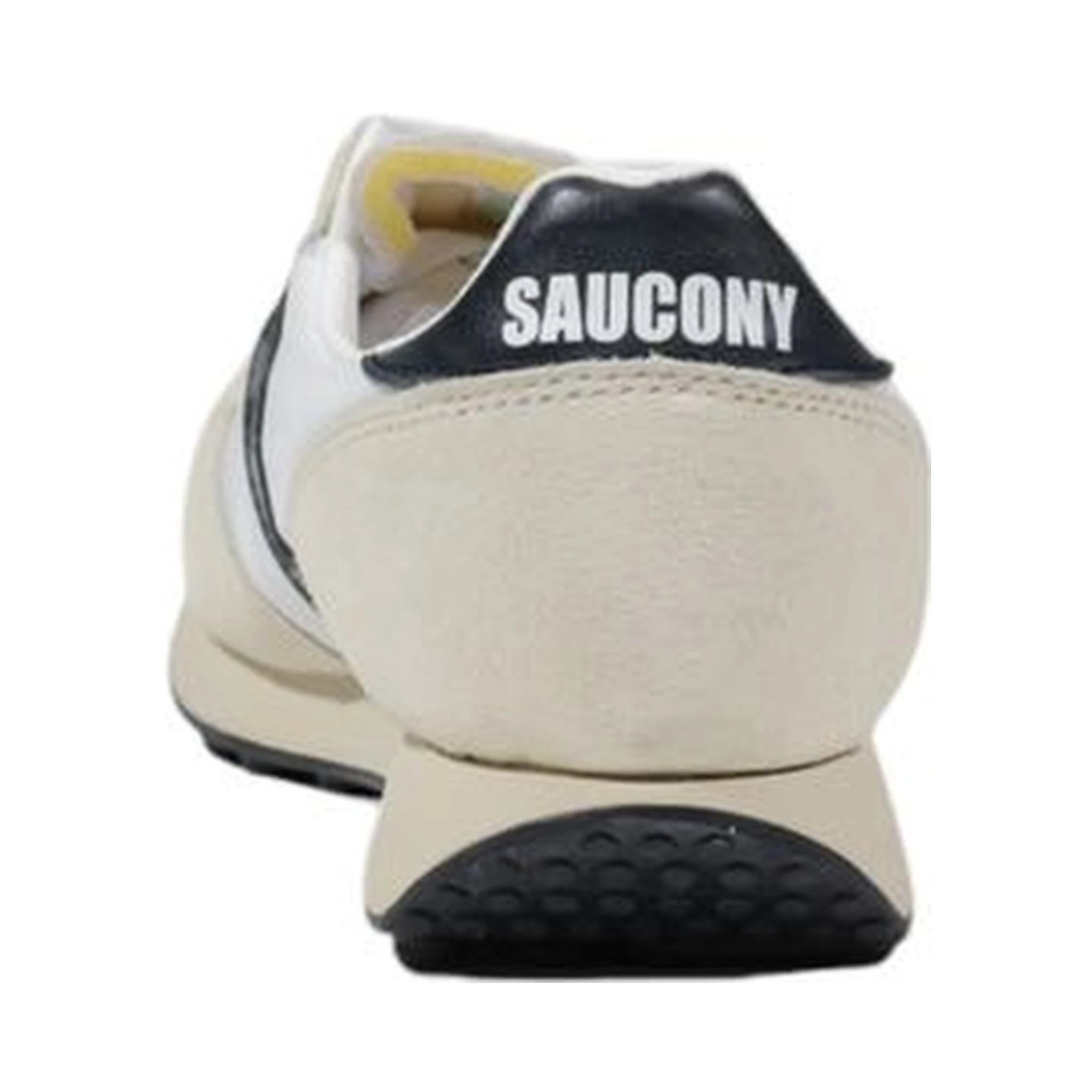 Black And White Leather Athletic Sneakers