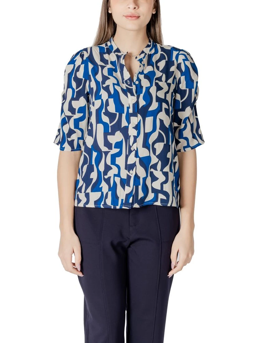Blue Viscose Blouse