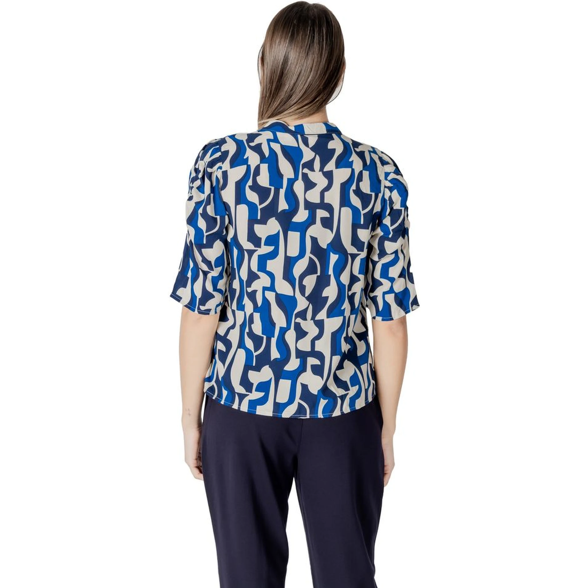 Blue Viscose Blouse