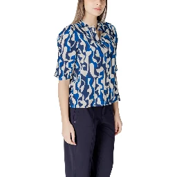 Blue Viscose Blouse