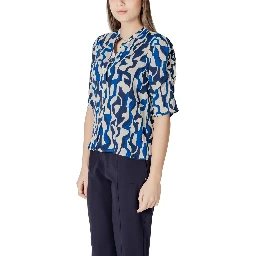 Blue Viscose Blouse