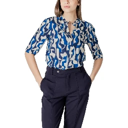Blue Viscose Blouse