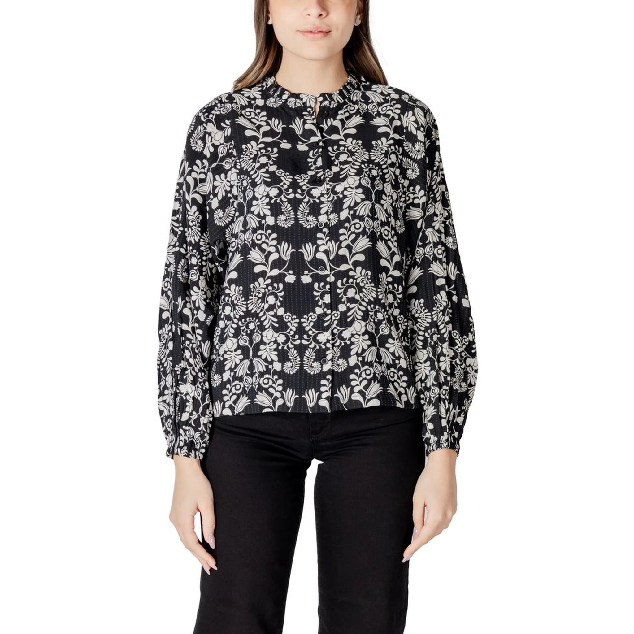 Black Viscose Blouse
