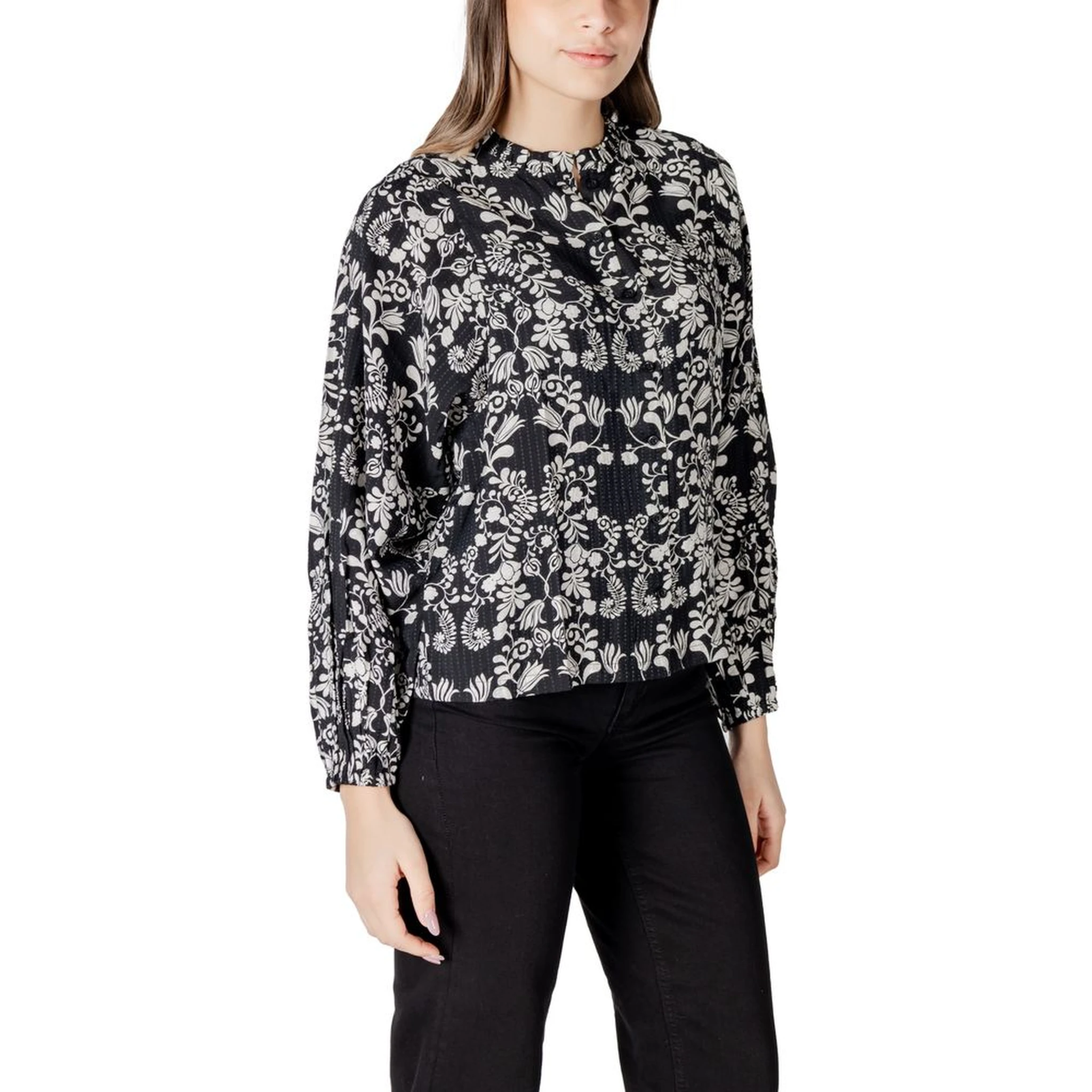 Black Viscose Blouse