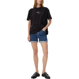 Blue Cotton Shorts