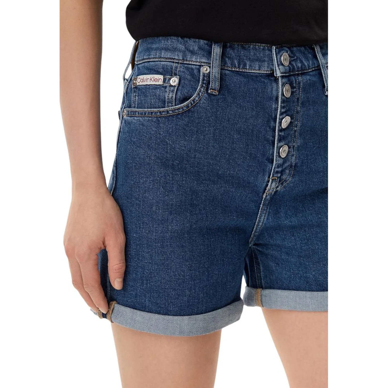 Blue Cotton Shorts