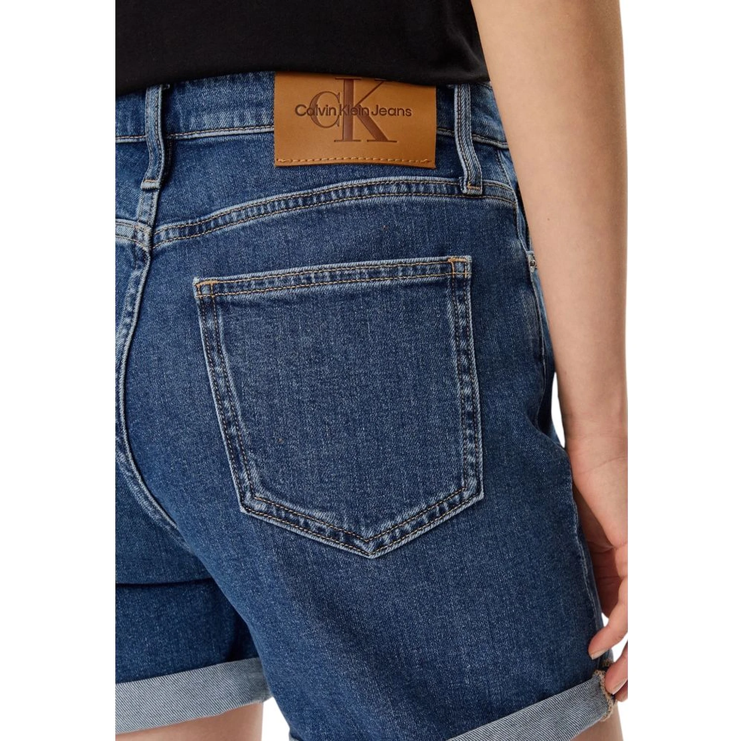 Blue Cotton Shorts