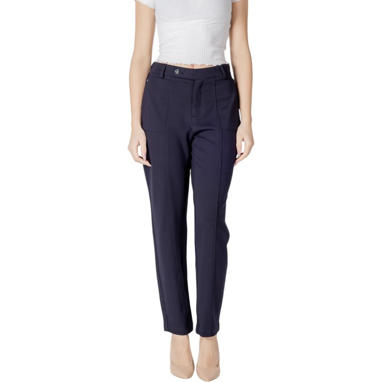 Blue Viscose Pant