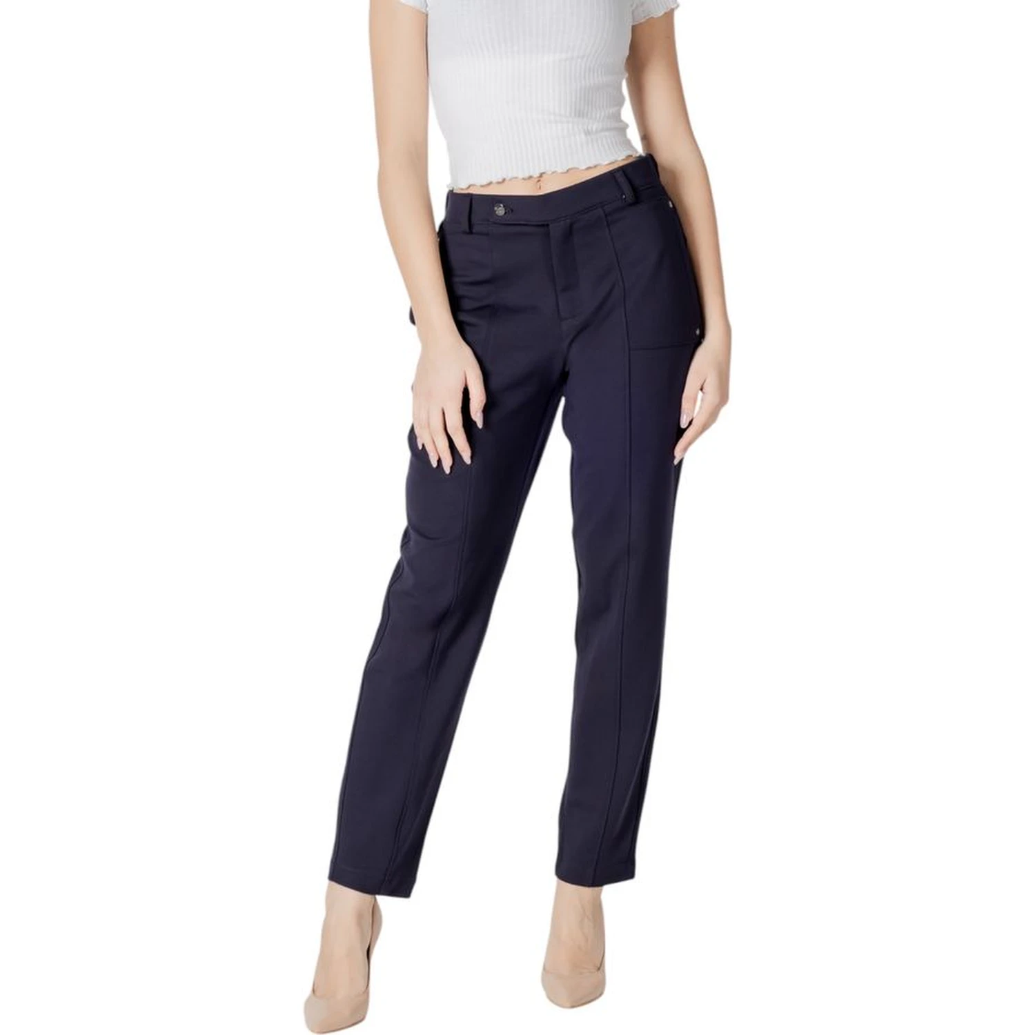 Blue Viscose Pant