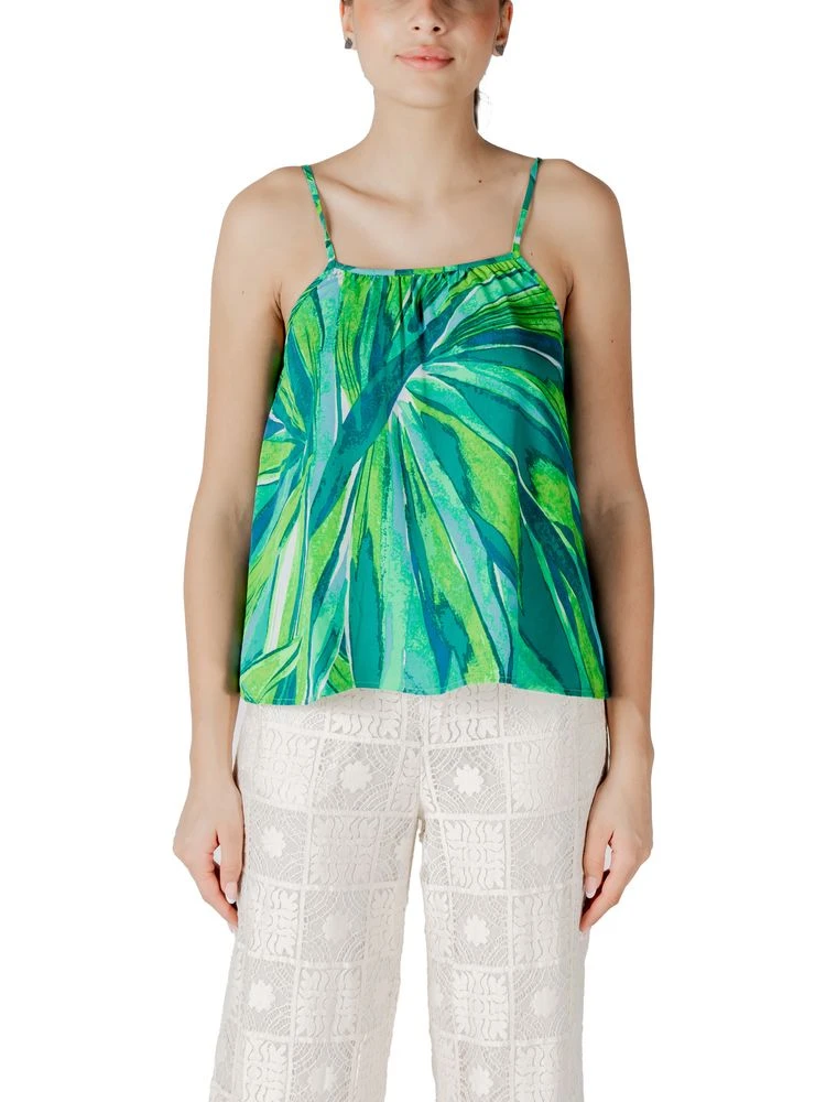 Green Viscose Tank Top