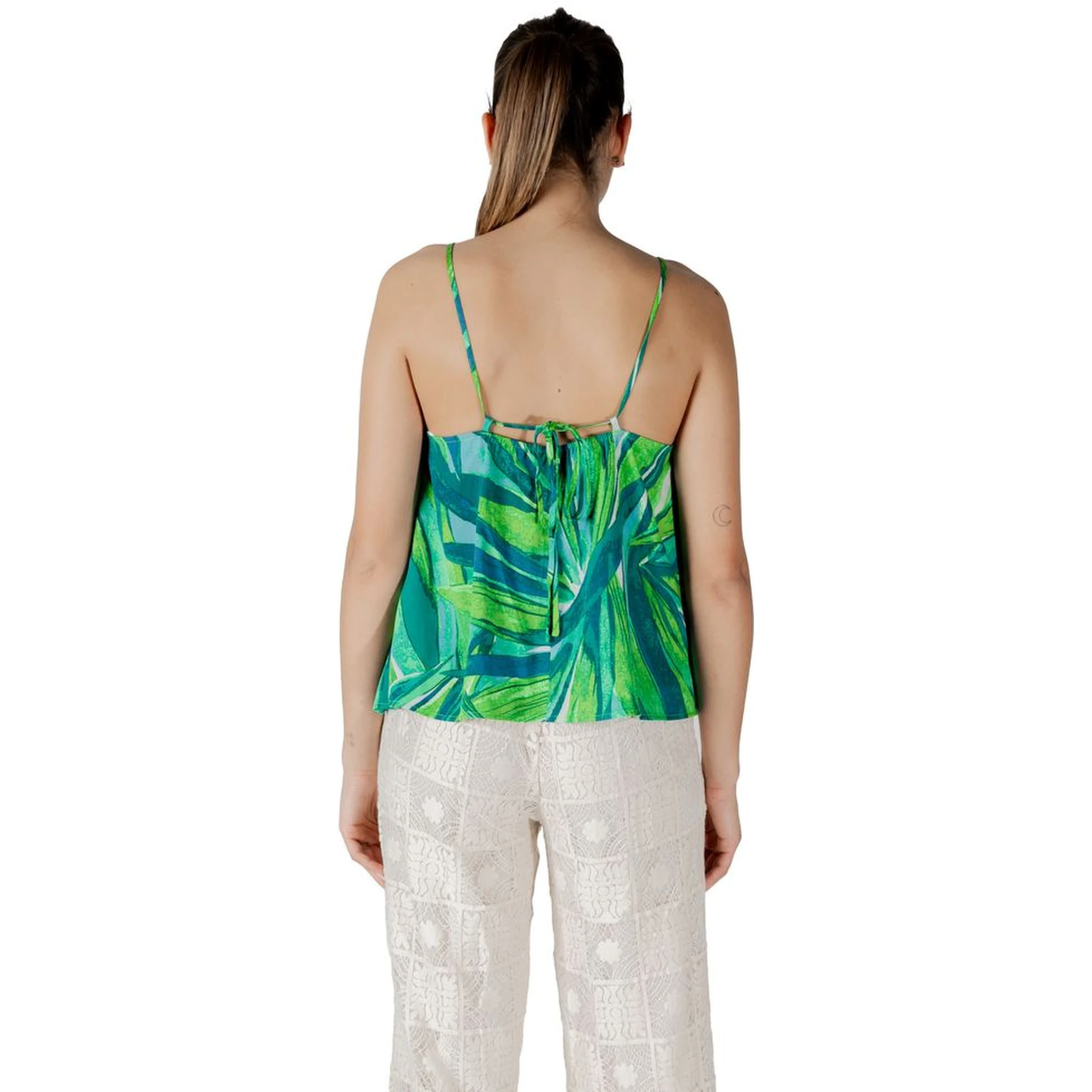 Green Viscose Tank Top