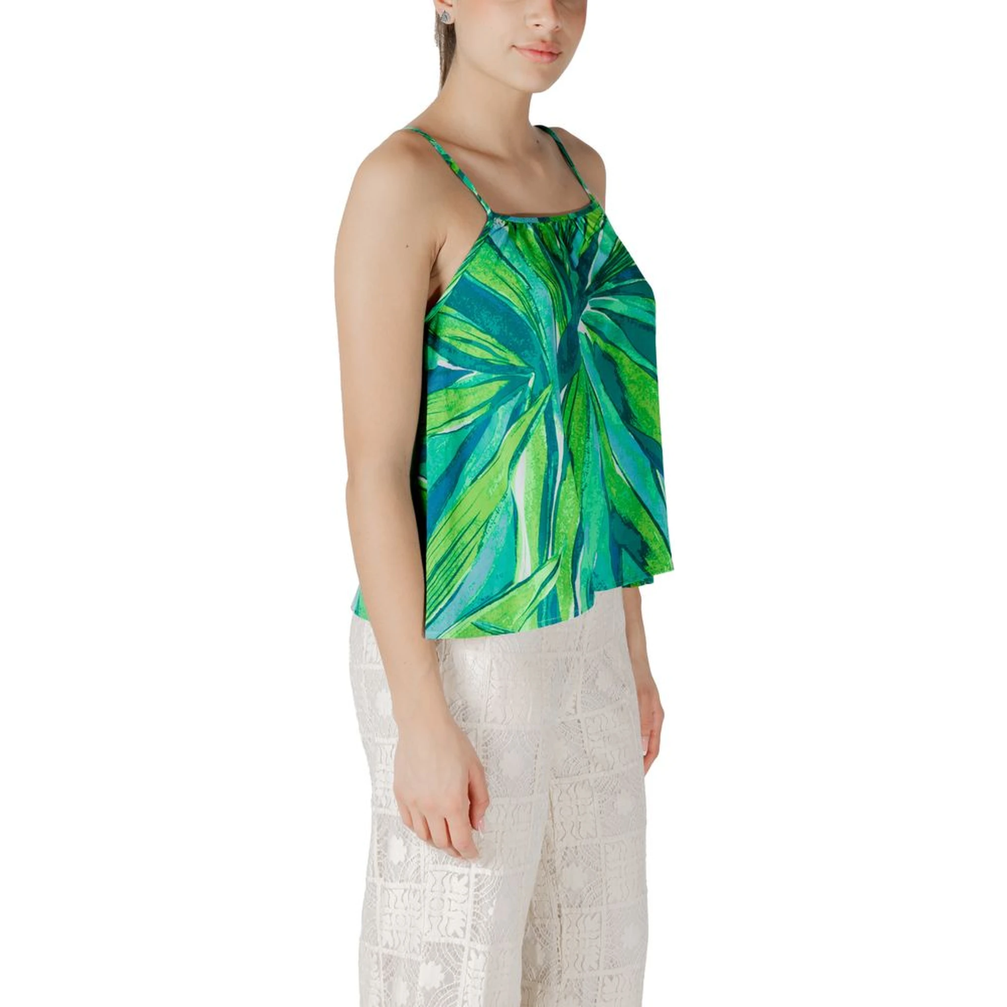 Green Viscose Tank Top