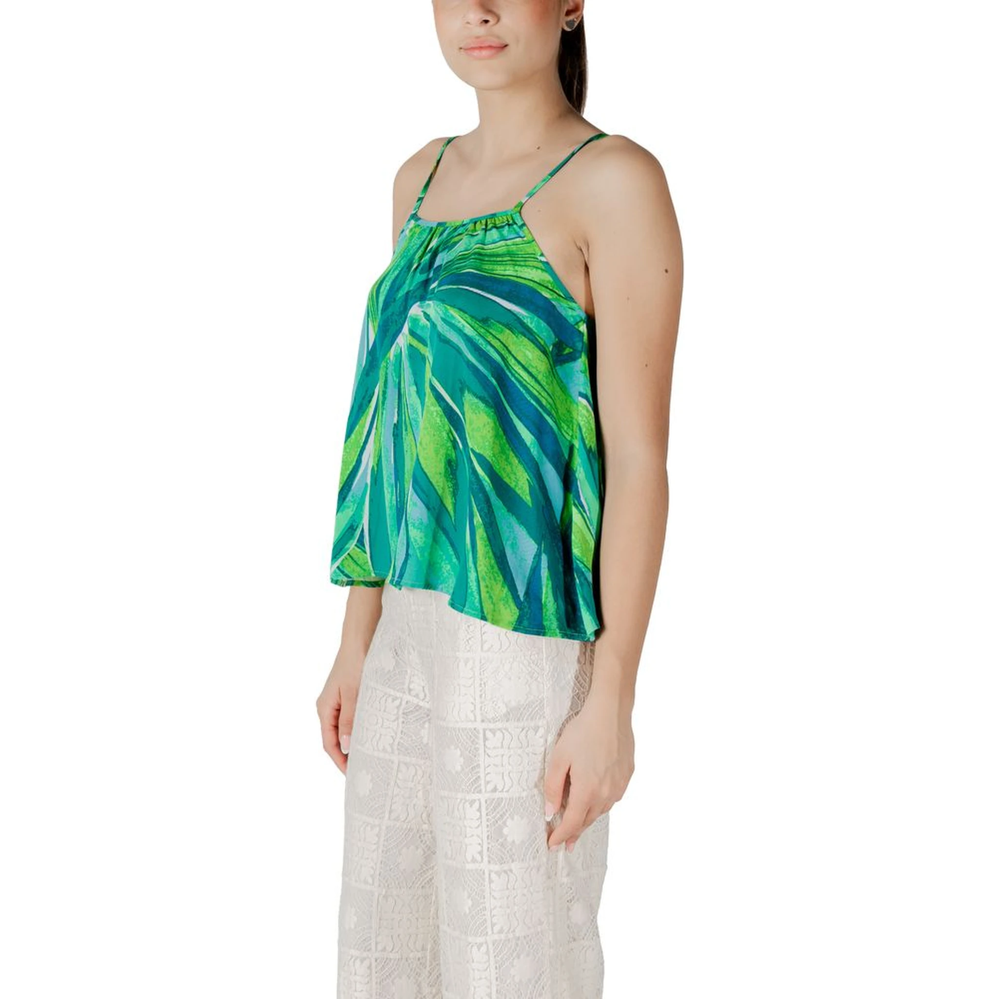 Green Viscose Tank Top