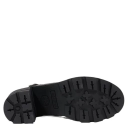 Black Leather Platform Sandals