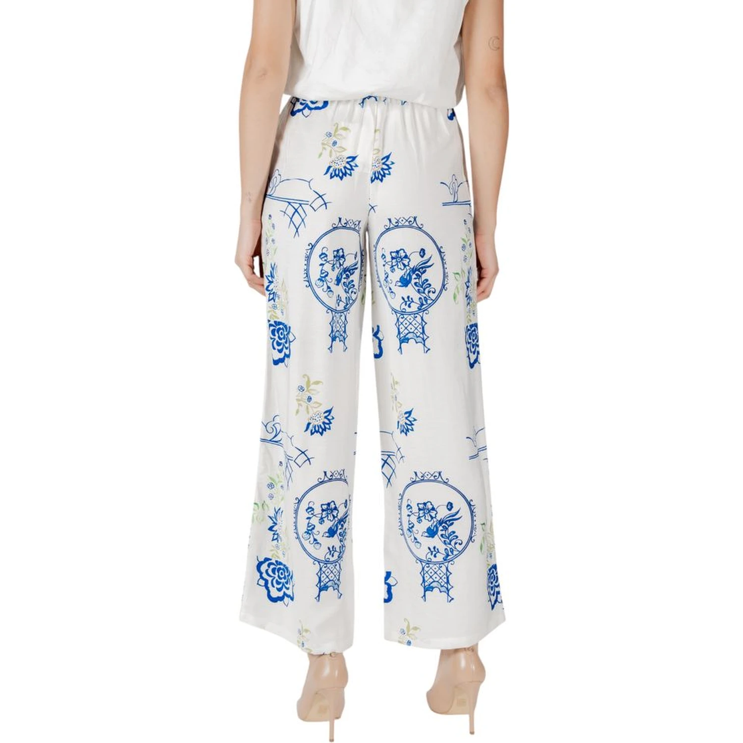 White Viscose Pant