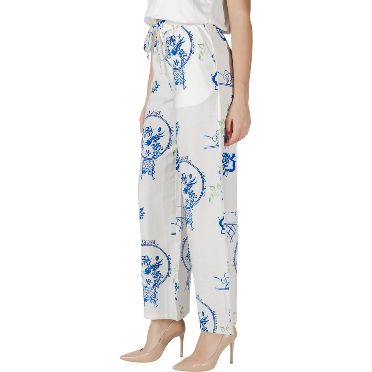 White Viscose Pant