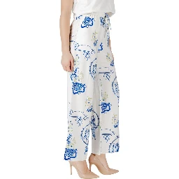 White Viscose Pant