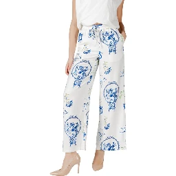 White Viscose Pant