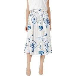 White Viscose Skirt