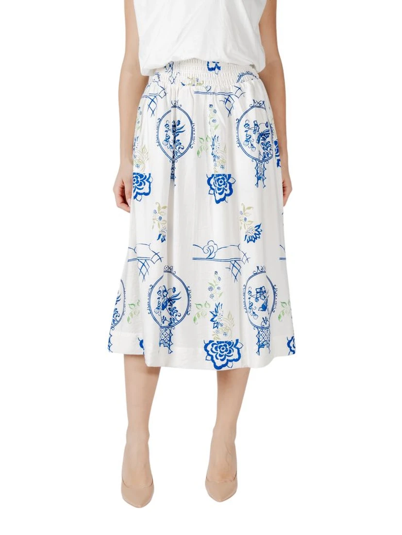 White Viscose Skirt
