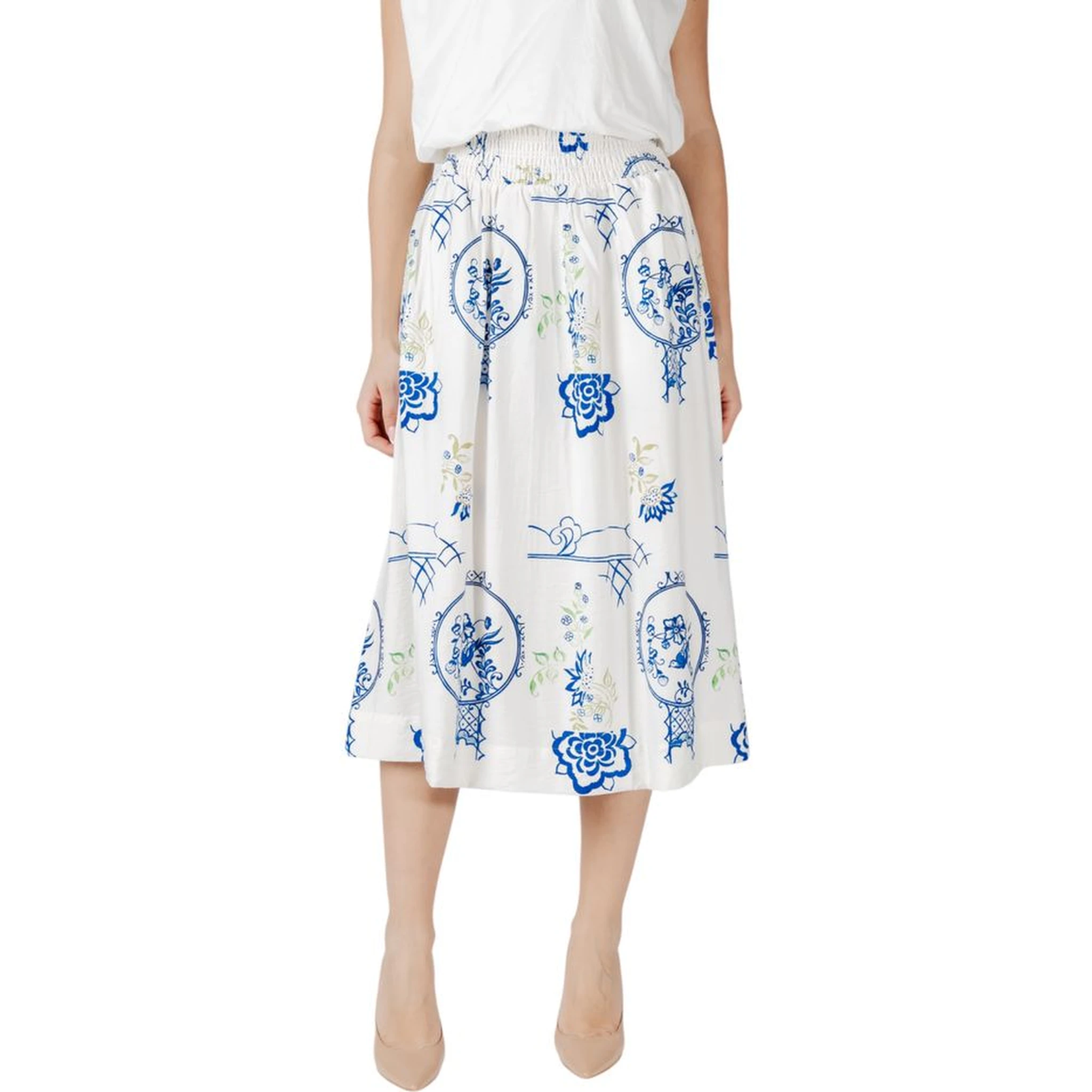 White Viscose Skirt