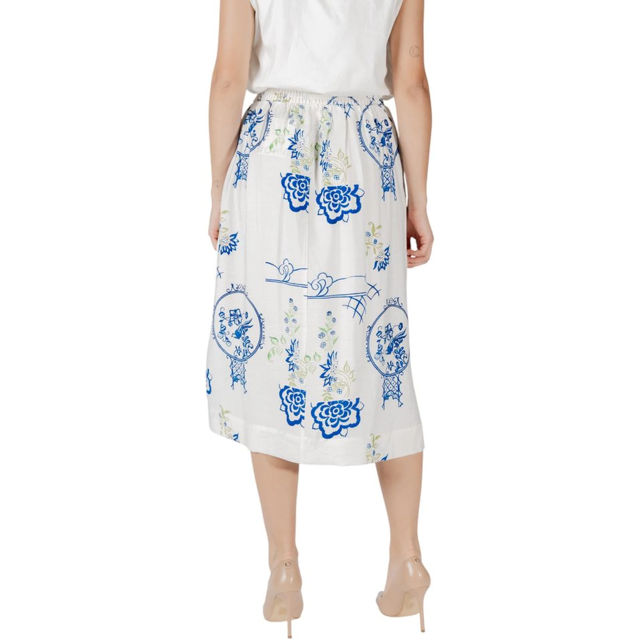 White Viscose Skirt