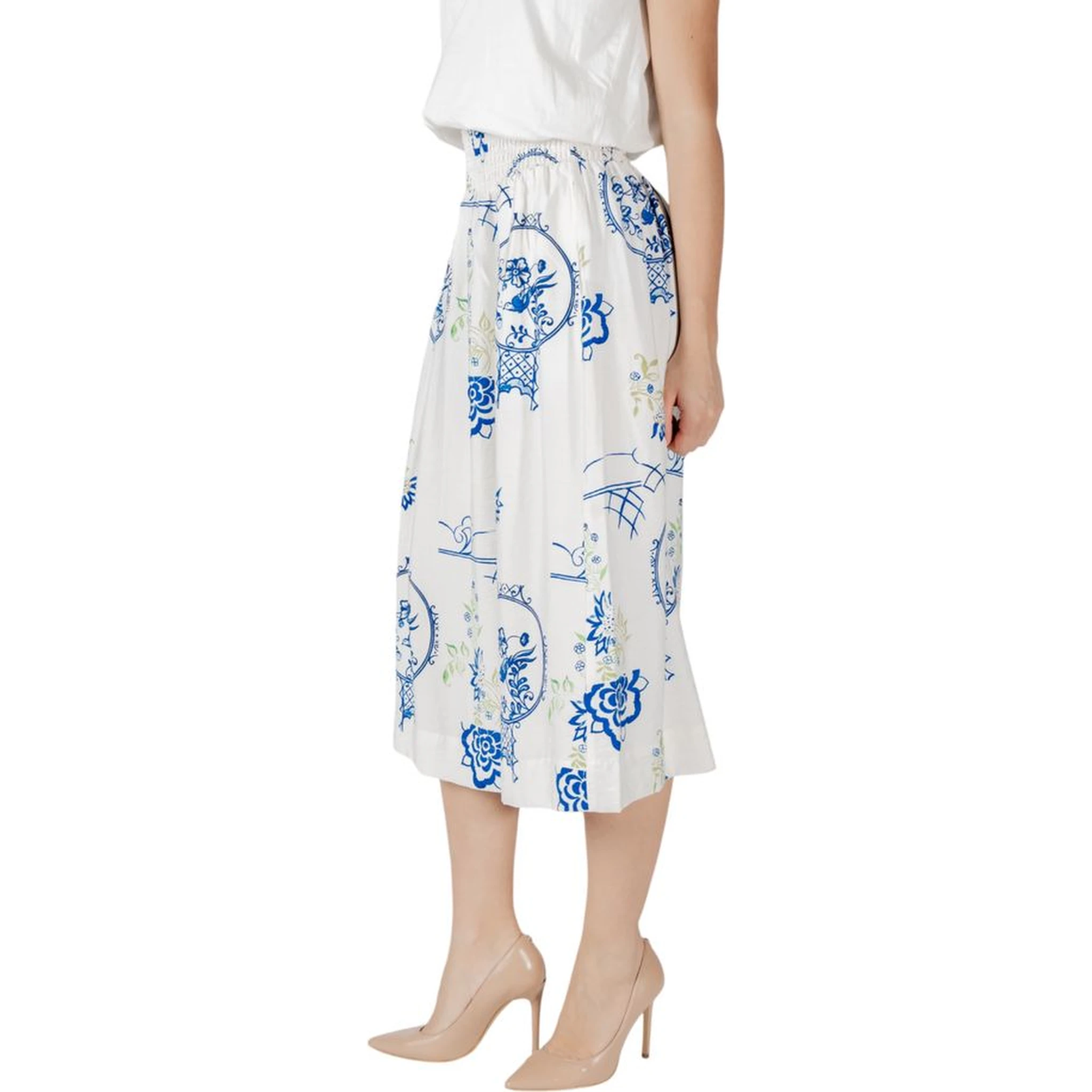 White Viscose Skirt