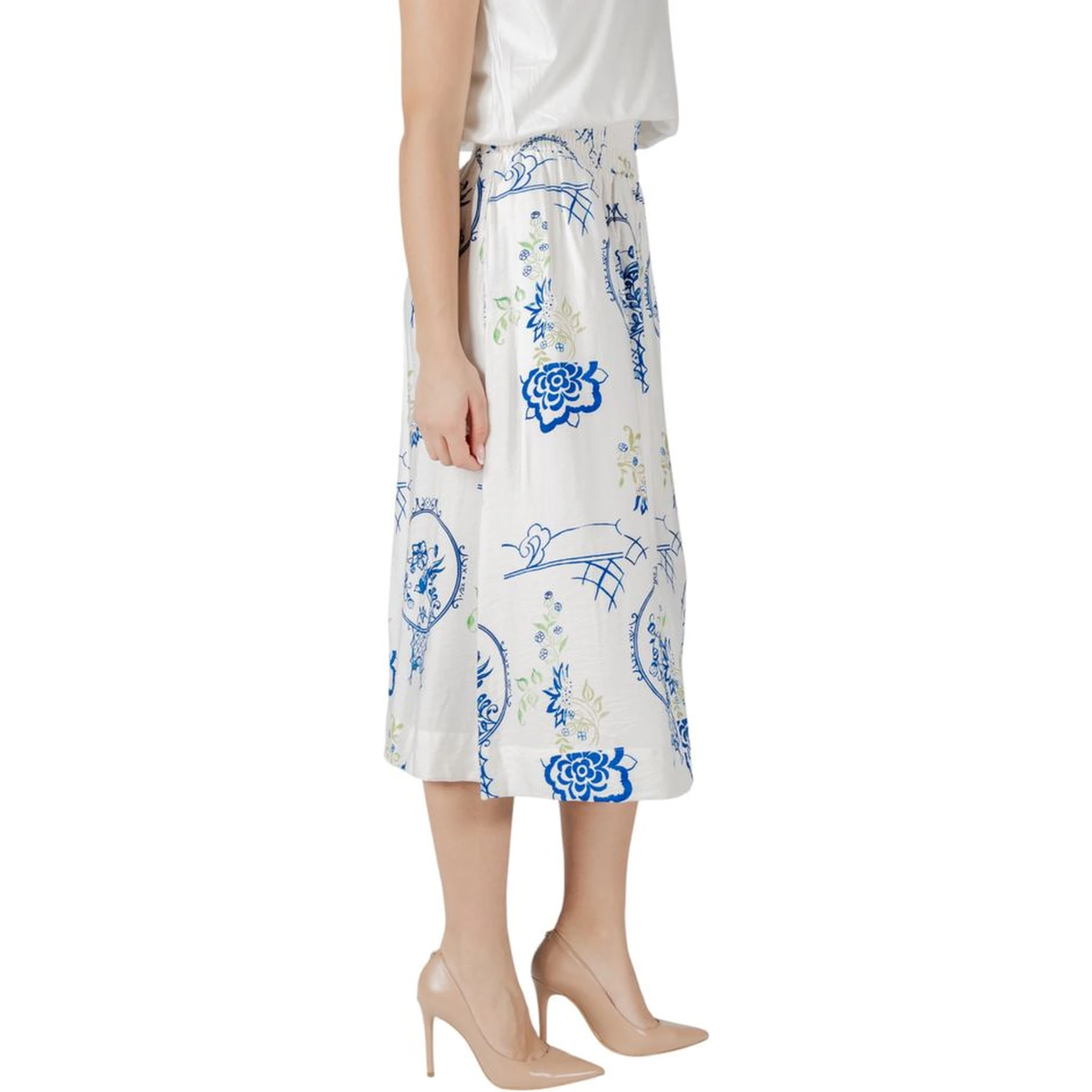 White Viscose Skirt