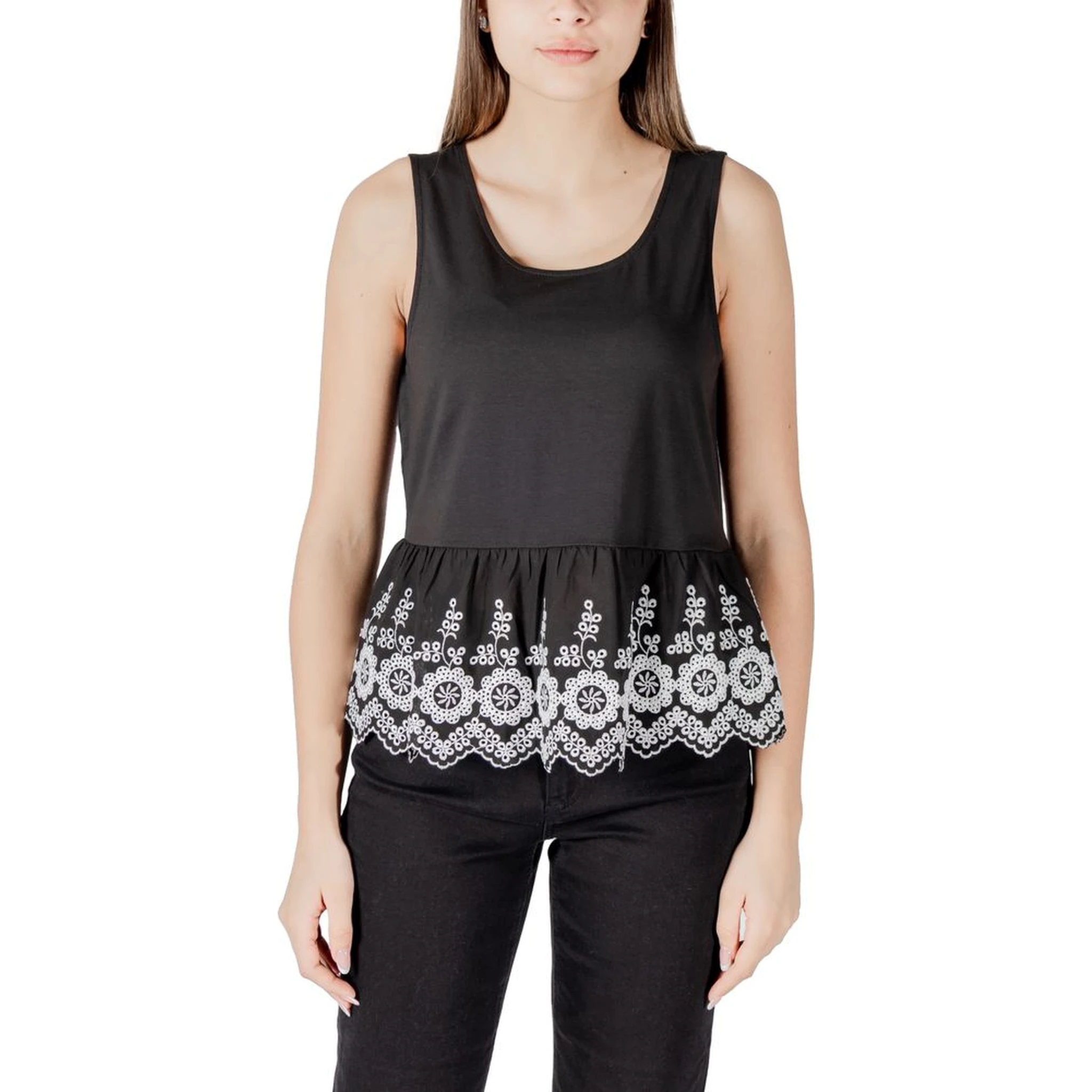 Black Cotton Tank Tops