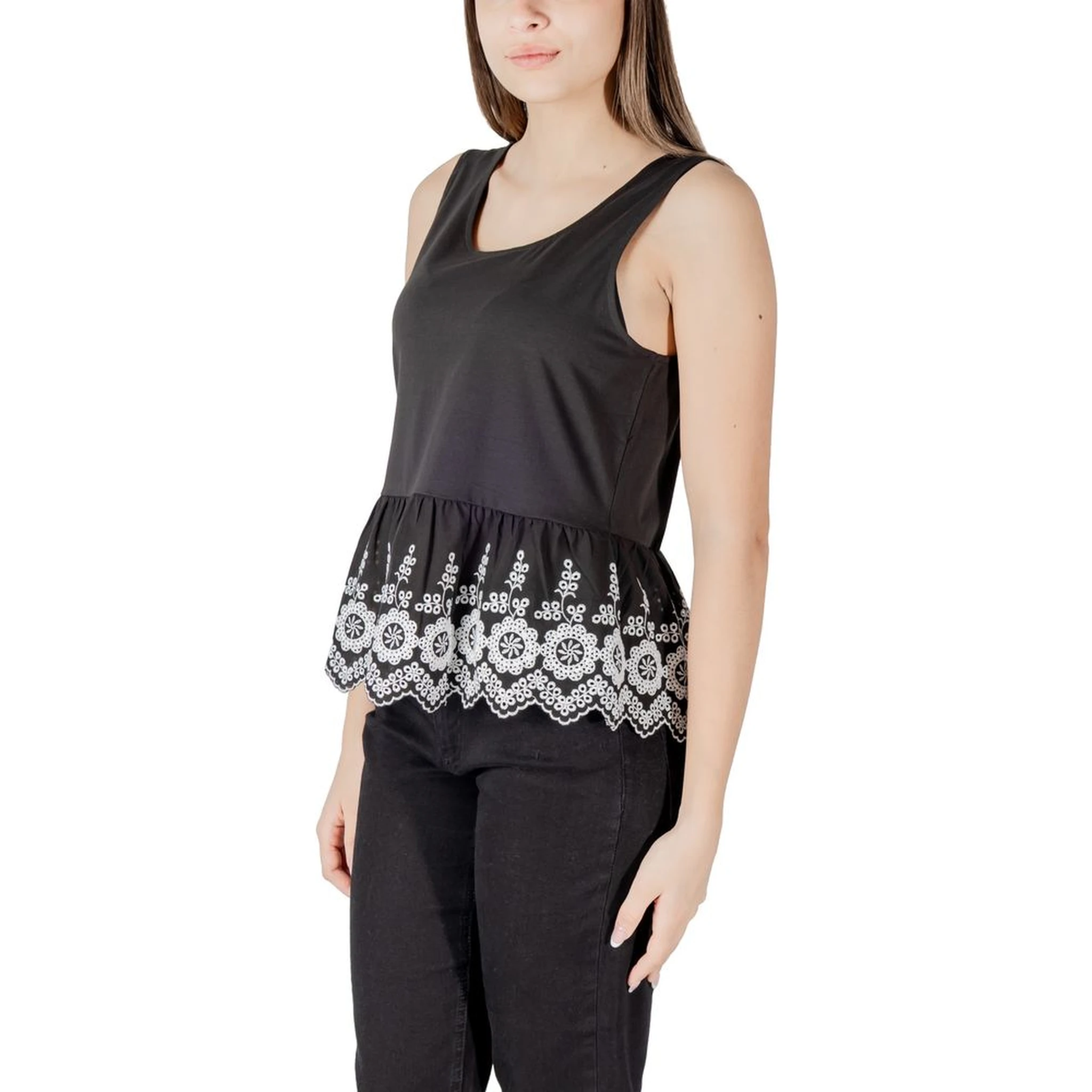 Black Cotton Tank Tops