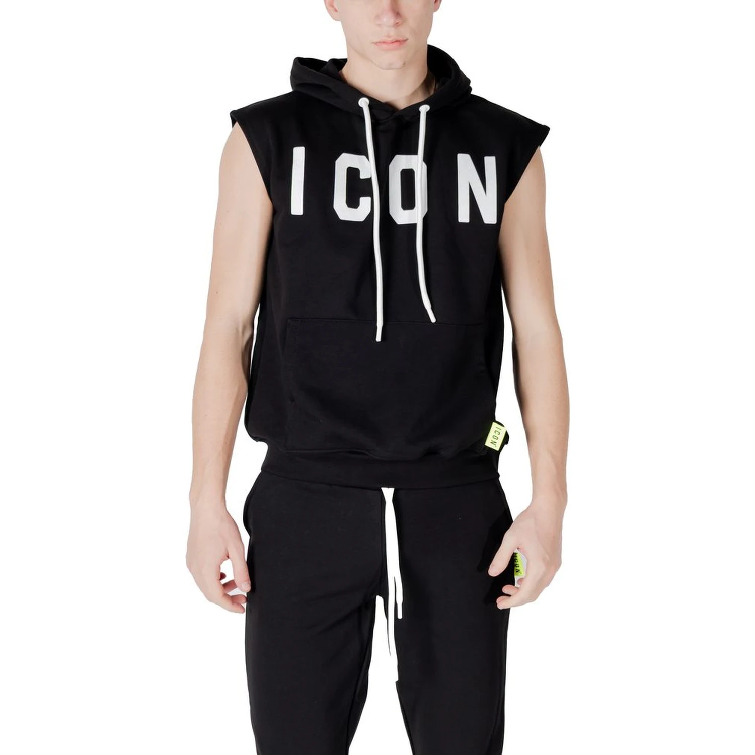 Black Cotton Hoodie