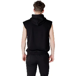 Black Cotton Hoodie