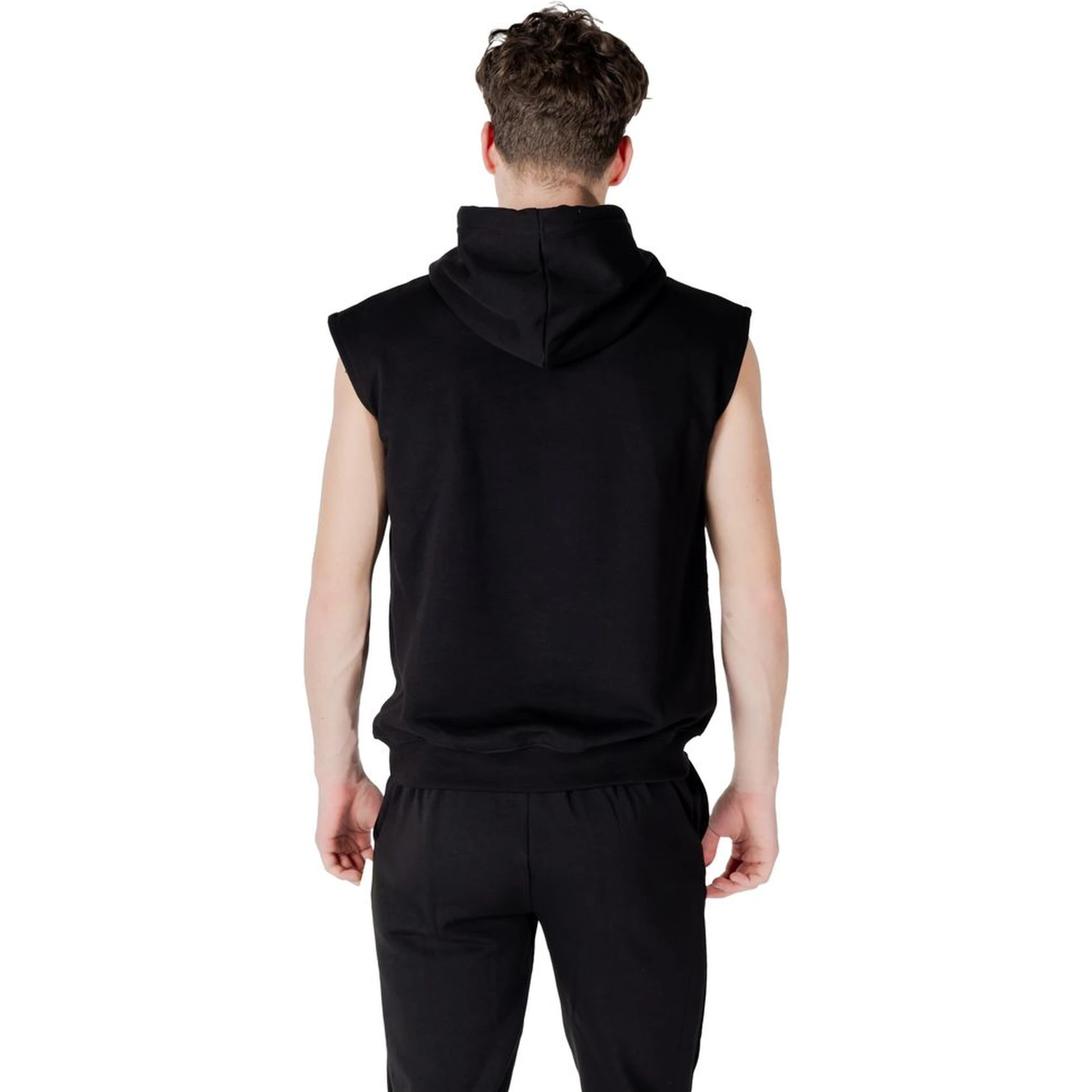 Black Cotton Hoodie