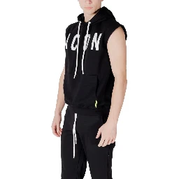 Black Cotton Hoodie