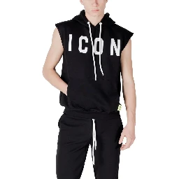 Black Cotton Hoodie