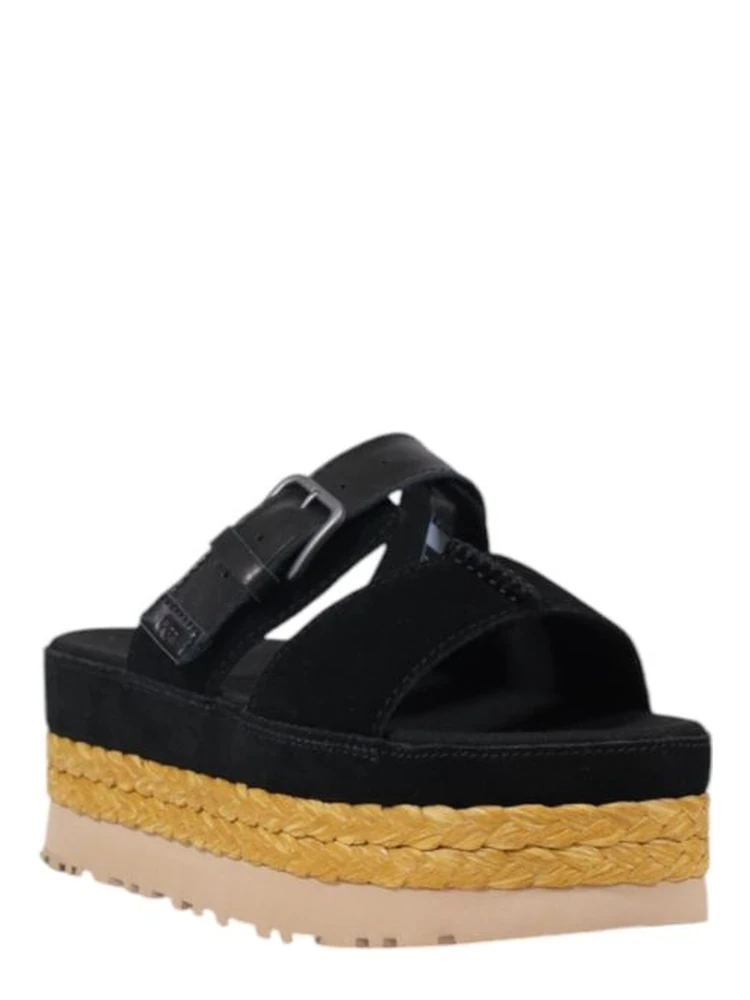 Black Suede Leather Platform Sandals alternative