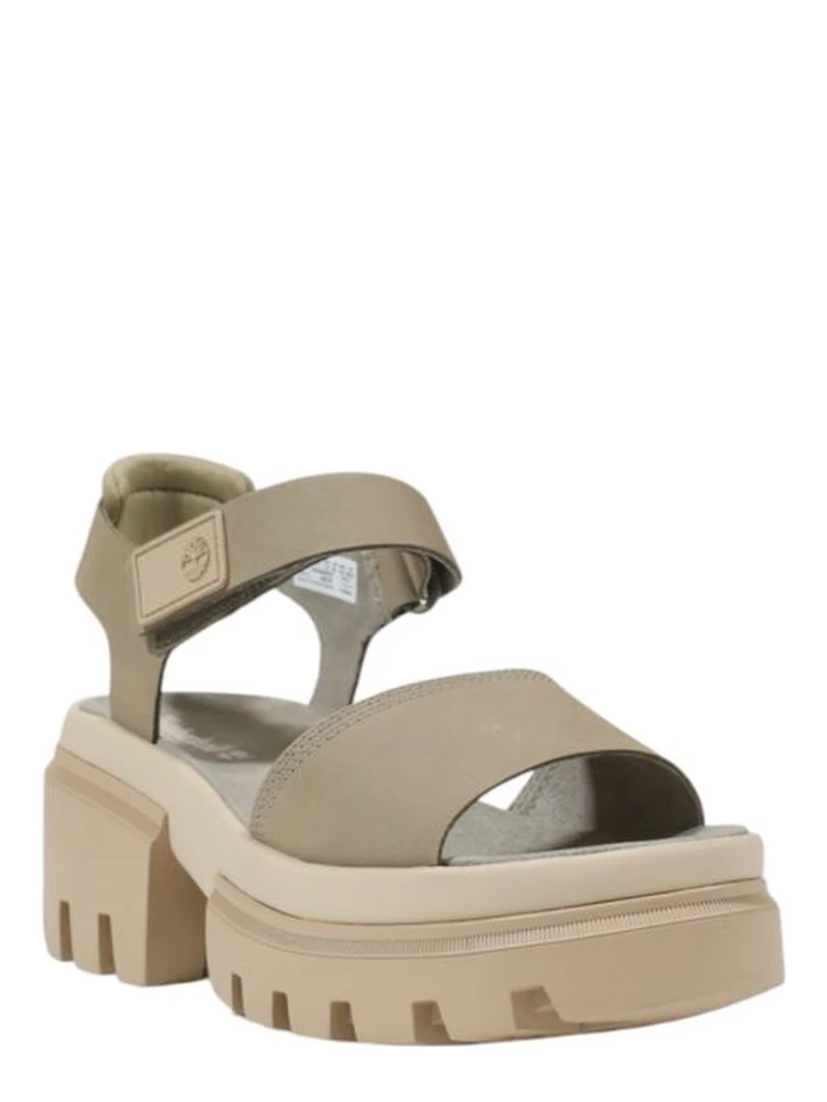 Beige Leather Platform Sandals alternative