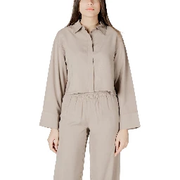 Beige Viscose Blouse