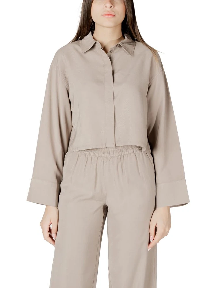 Beige Viscose Blouse