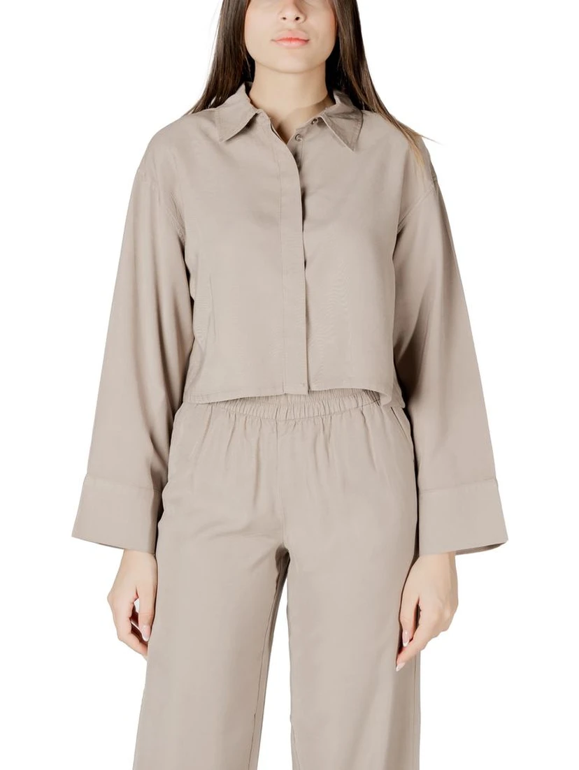 Beige Viscose Blouse
