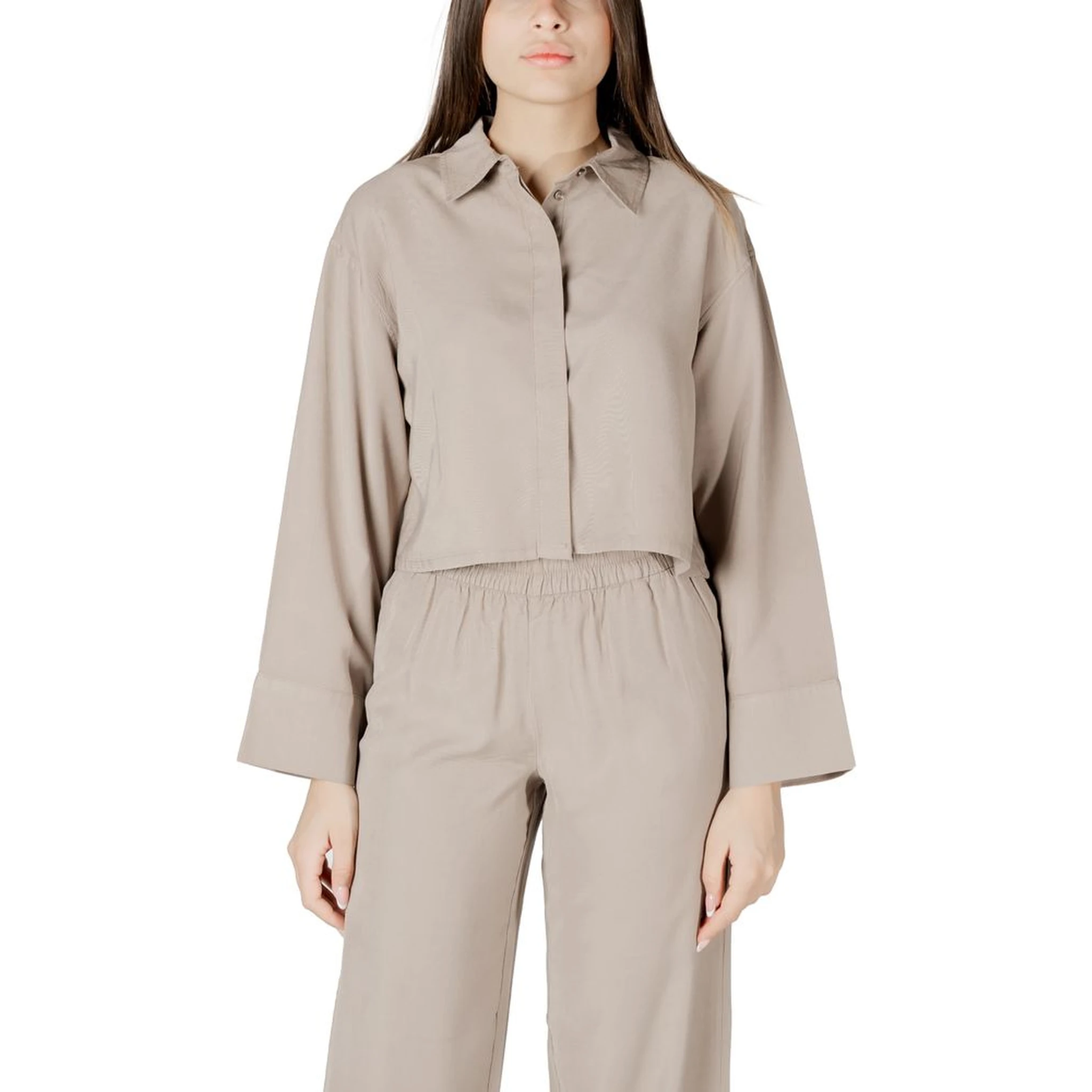 Beige Viscose Blouse