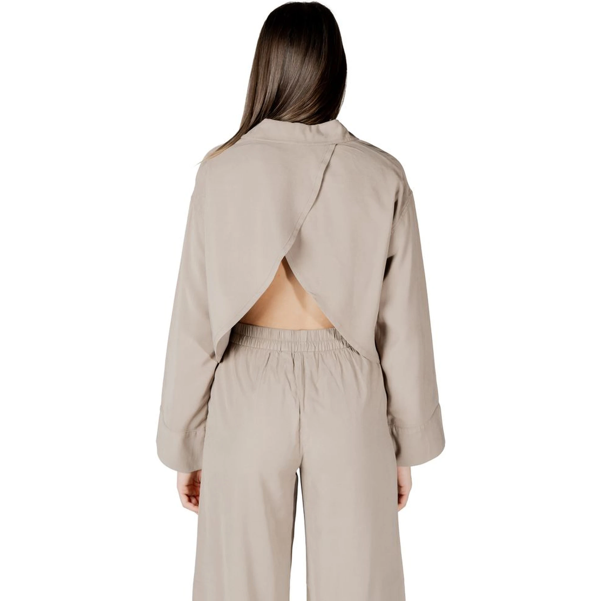 Beige Viscose Blouse