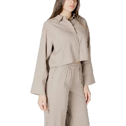 Beige Viscose Blouse