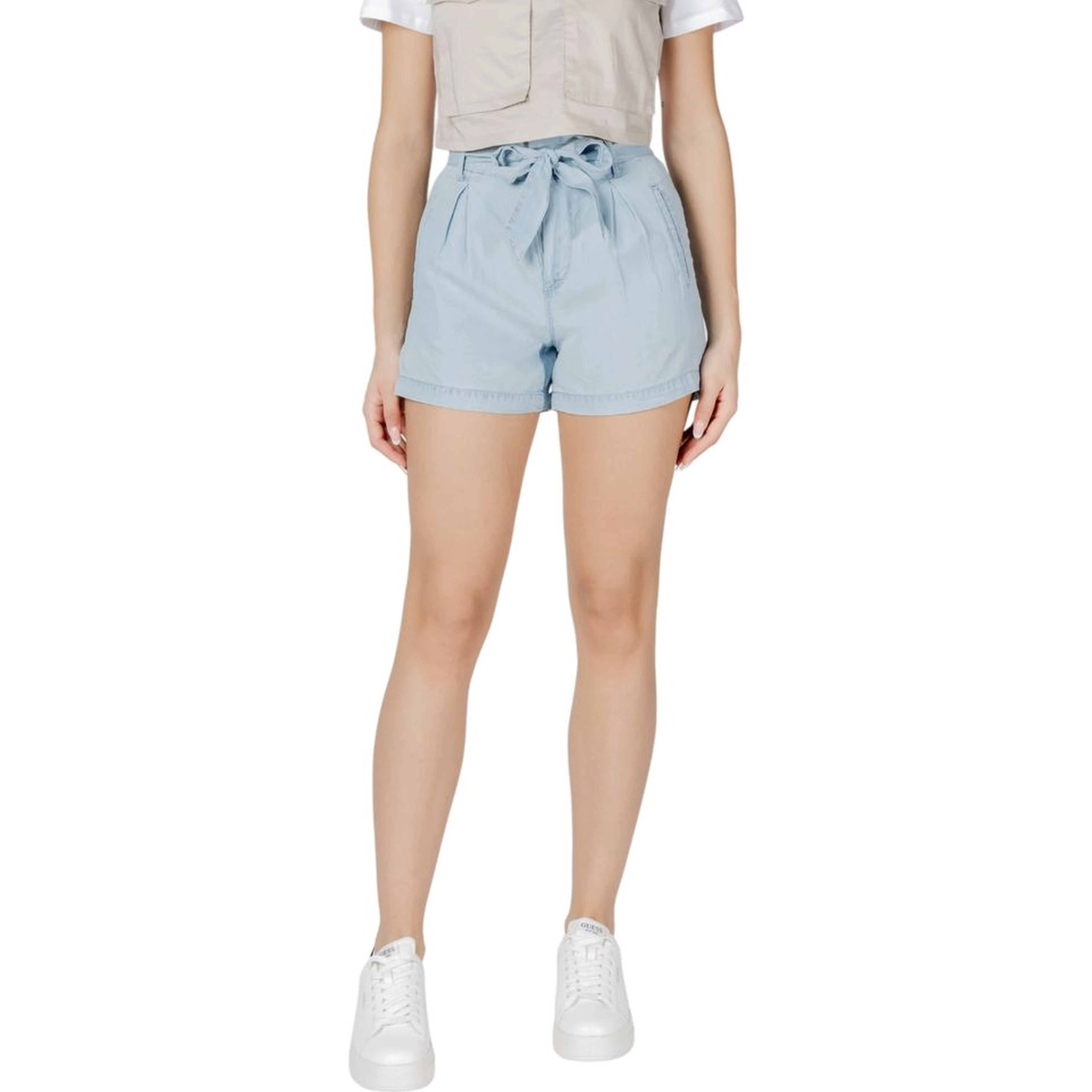 Light Blue Lyocell Shorts