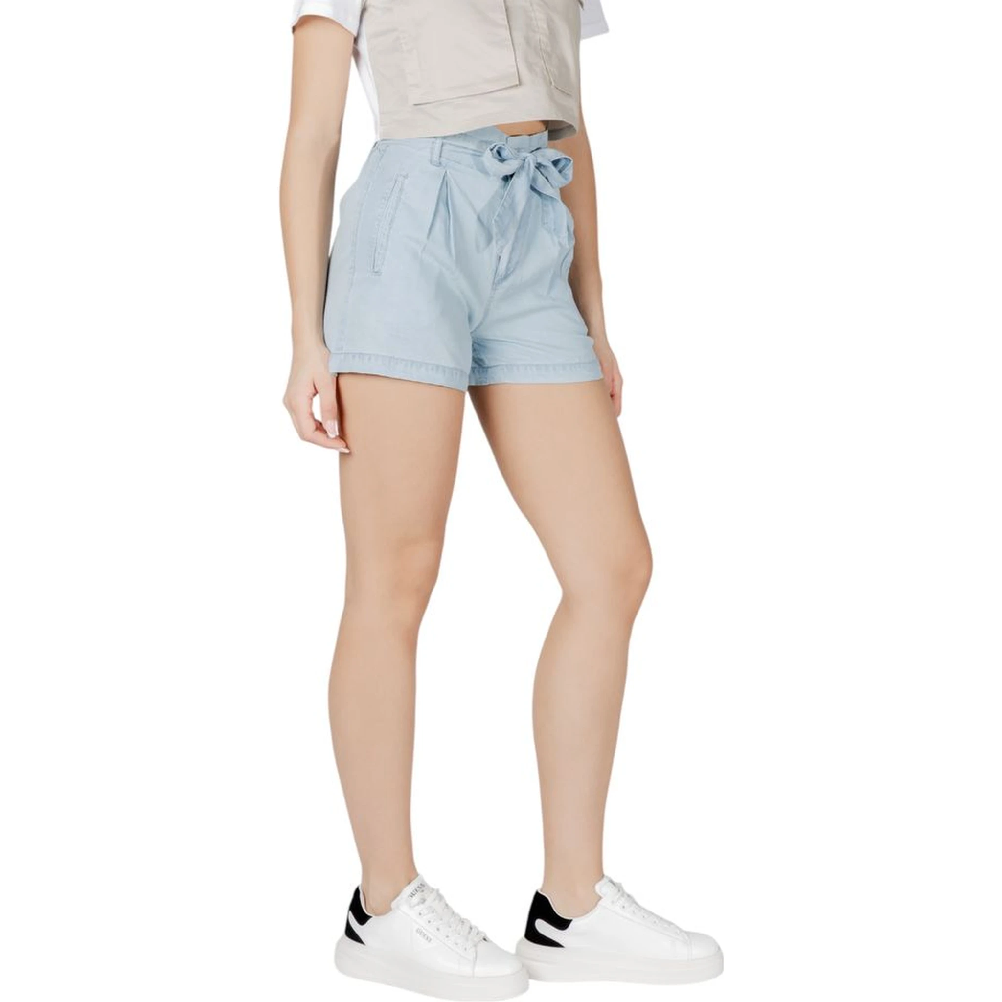 Light Blue Lyocell Shorts