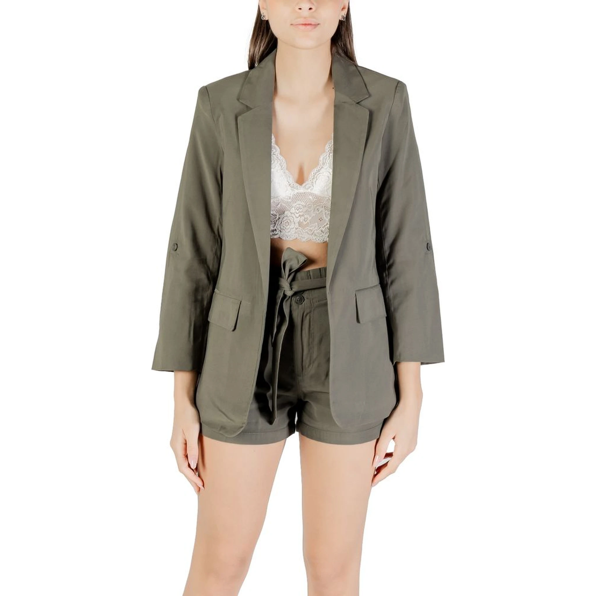 Green Viscose Blazer