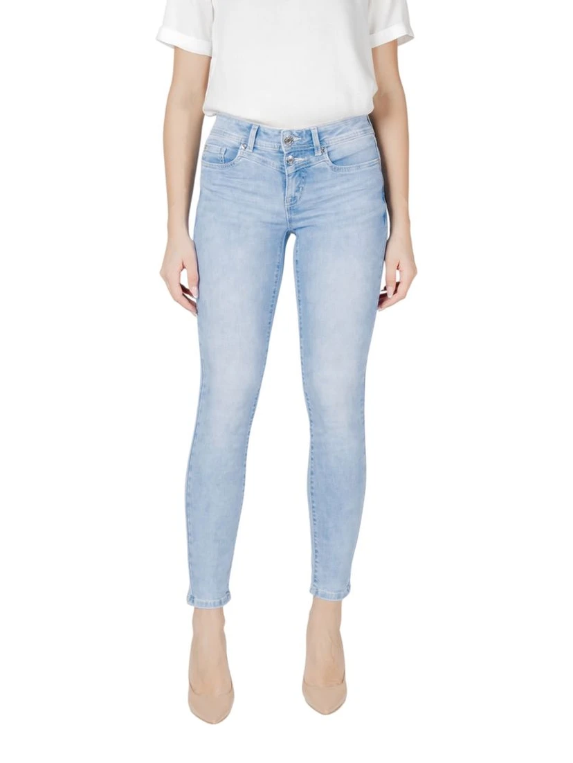 Light Blue Cotton Slim Fit Jean
