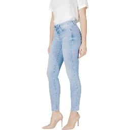 Light Blue Cotton Slim Fit Jean