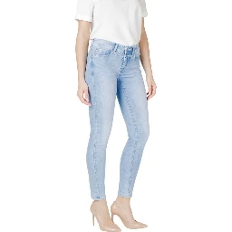 Light Blue Cotton Slim Fit Jean